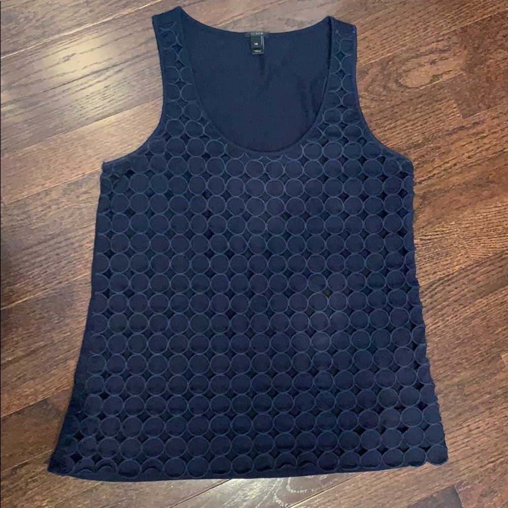 Sleeveless polka dot top